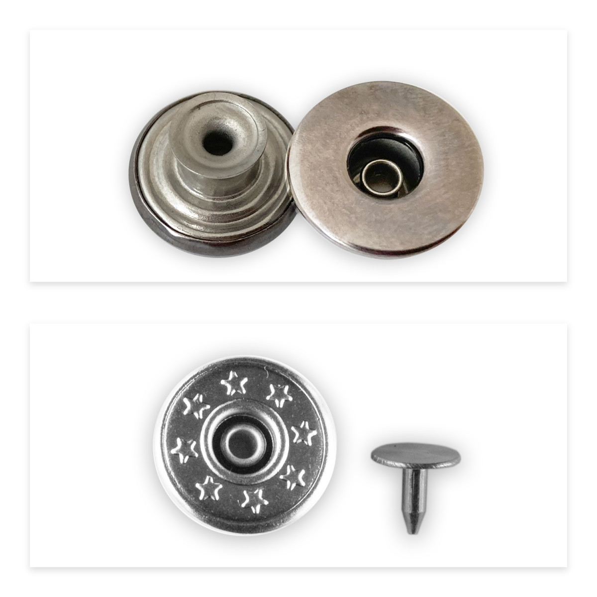 Копчета за дънки - 17мм - Подвижни, AH4