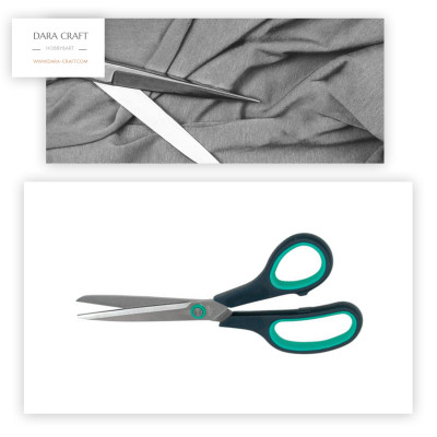 Универсална ножица за хартия, кожа, текстил, винил